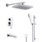 Tub and Shower Faucet Set with Handheld and Rain Shower Head